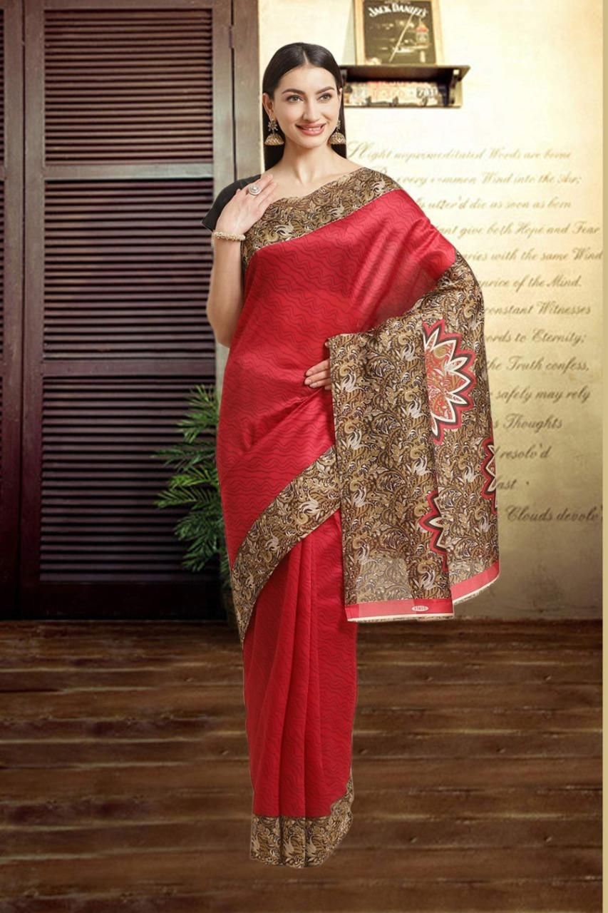 Special Printed Art Silk Sarees Roposo Clout