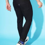 FUDE PRIDE Men's Slim Fit Mid Rise Printed Black Jeans Roposo Clout