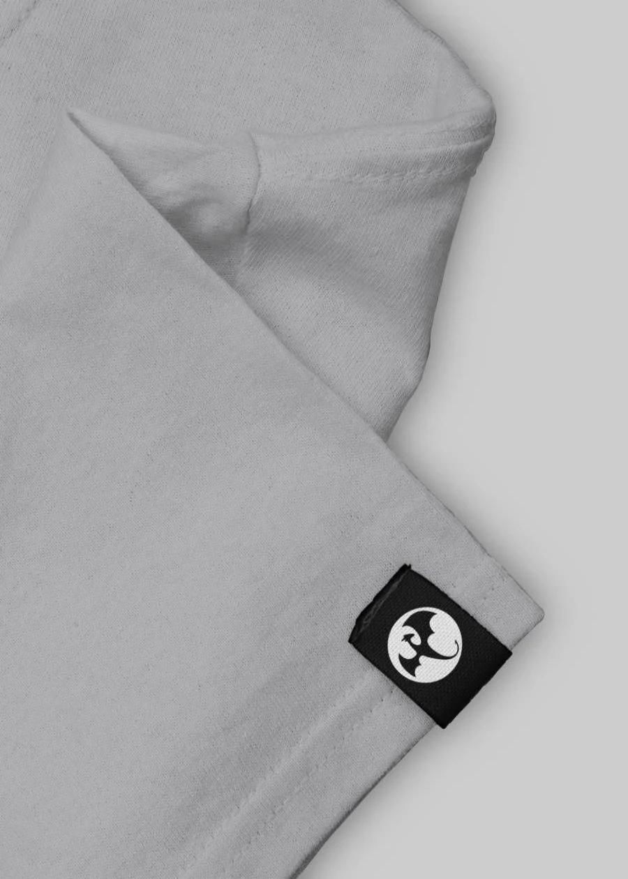 Teeshut Ash Grey Mens Solid Half Sleeves T-shirt Roposo Clout