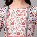 Straight Printed Round Neck Women Kurta Set Roposo Clout