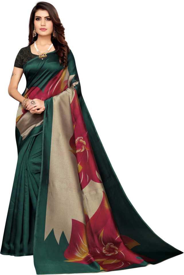 Unique Printed Art Silk Sarees Roposo Clout