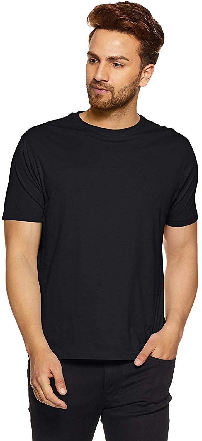 Cotton Solid T-Shirt Roposo Clout