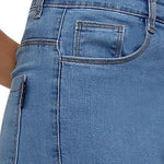 Attire Lab Women's Solid High Waist Skinny Jeans -Blue Roposo Clout