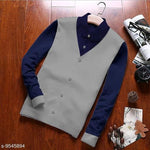 Cotton Blend Color block Full Sleeves Regular Fit Sweatshirts Roposo Clout