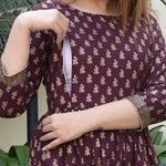 Exclusive Printed Rayon Feeding Kurtis Roposo Clout