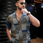Hot Selling 🔥 ROYAL TAIL Men's Printed Rayon Cuban Collar Casual Shirt Multicolor ⚡50% OFF SALE⚡ Roposo Clout