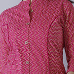 Attractive Printed Cotton Blend Kurti Roposo Clout