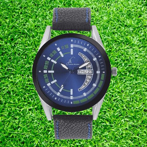 Stylish Blue Dial Day And Date Working Analog Watch Roposo Clout