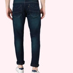 FUDE PRIDE Men's Slim Fit Mid Rise Solid Navy Blue Jeans Roposo Clout