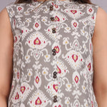 Fantastic Printed Cotton Blend Kurti Roposo Clout