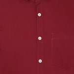 SREY Men Slim Fit Solid Maroon Formal Shirt Roposo Clout