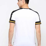 Cotton Blend Color Block Half Sleeves T-Shirt Roposo Clout