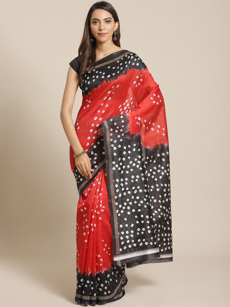Beautiful Printed Art Silk Sarees Roposo Clout