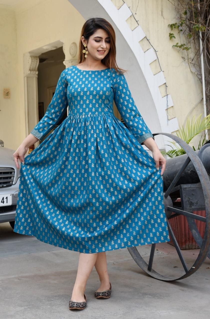 Exclusive Printed Rayon Feeding Kurtis Roposo Clout
