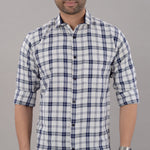 Villain Mens Cotton Full Sleeve Fashion Checkered Shirt Roposo Clout