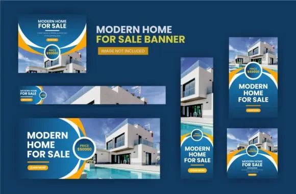 Premium Real Estate Banner design bundle shoponez.com®