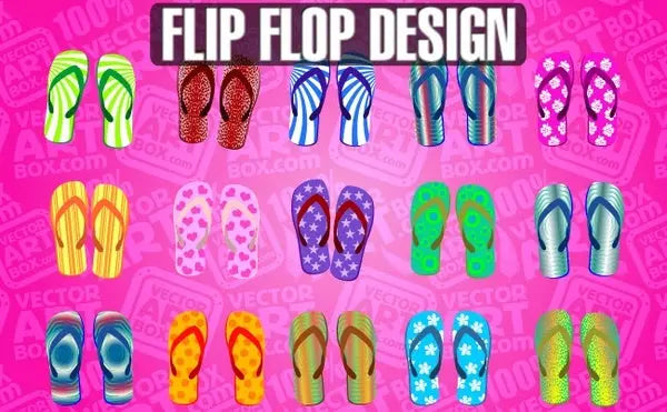 Printed Flip Flop Design shoponez.com®
