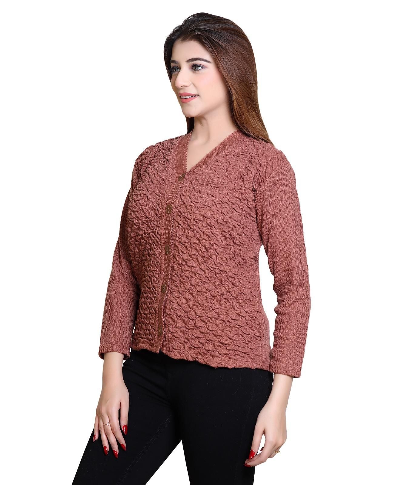 Women's Solid Winterwear Woolen Sweater Roposo Clout