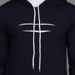 Denzolee Men's Solid Hooded T-Shirt With Mask Roposo Clout