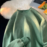 Men Full Sleeve Green Color Solid Sweatshirt Roposo Clout