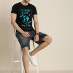 Difference of Opinion Black Graphic Regular T-Shirt Roposo Clout