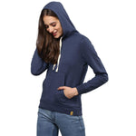 Campus Sutra Women Solid Stylish Casual Hooded Sweatshirts Roposo Clout