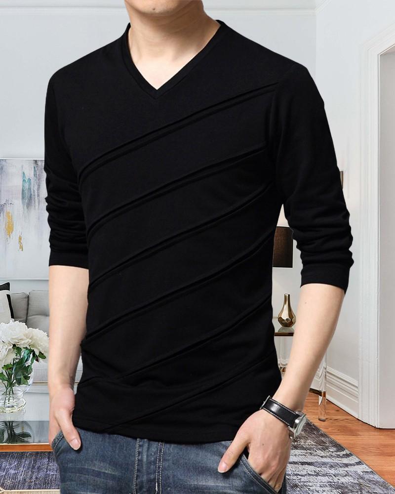 Men's Full Sleeve Casual T-shirts Roposo Clout