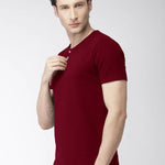 Mens Cotton Half Sleeve Round Neck Tshirt Roposo Clout