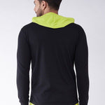 Gritstones Cotton Blend Solid Full Sleeves Mens Hooded Neck T-Shirt Roposo Clout