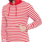 Gritstones Cotton Striped Full Sleeves Hooded Neck Mens  T-Shirt Roposo Clout