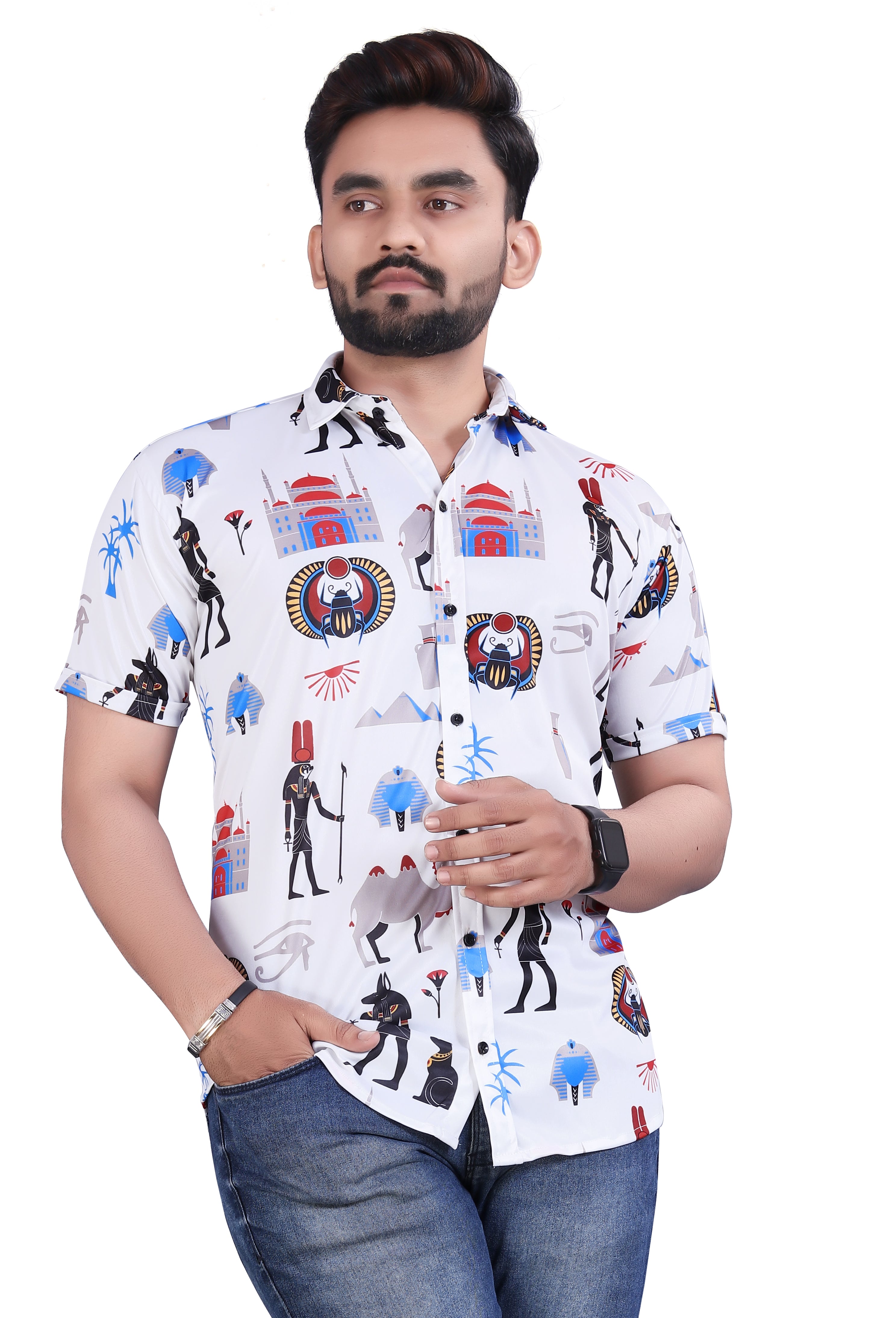 Men's Printed Shirt Roposo Clout