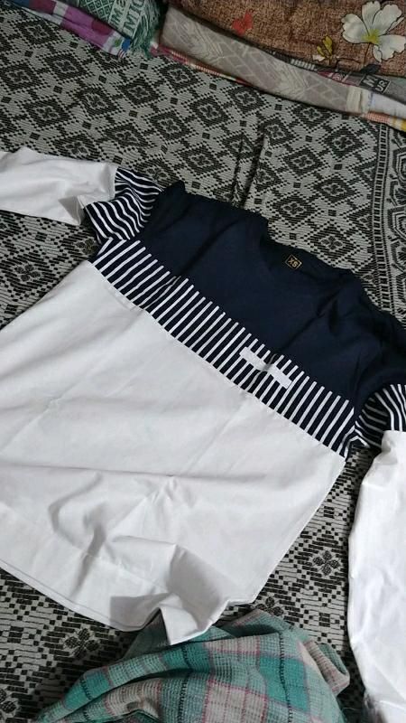 Cotton Blend Color Block Full Sleeves T-Shirt Roposo Clout