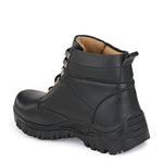 Bucik Men's Black Synthetic Leather Lace-Up Casual Shoes Roposo Clout