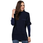 Campus Sutra Women's Cotton Blended Sweater Roposo Clout