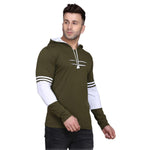 Denzolee Colorblocked Men's Hooded T-Shirt Roposo Clout