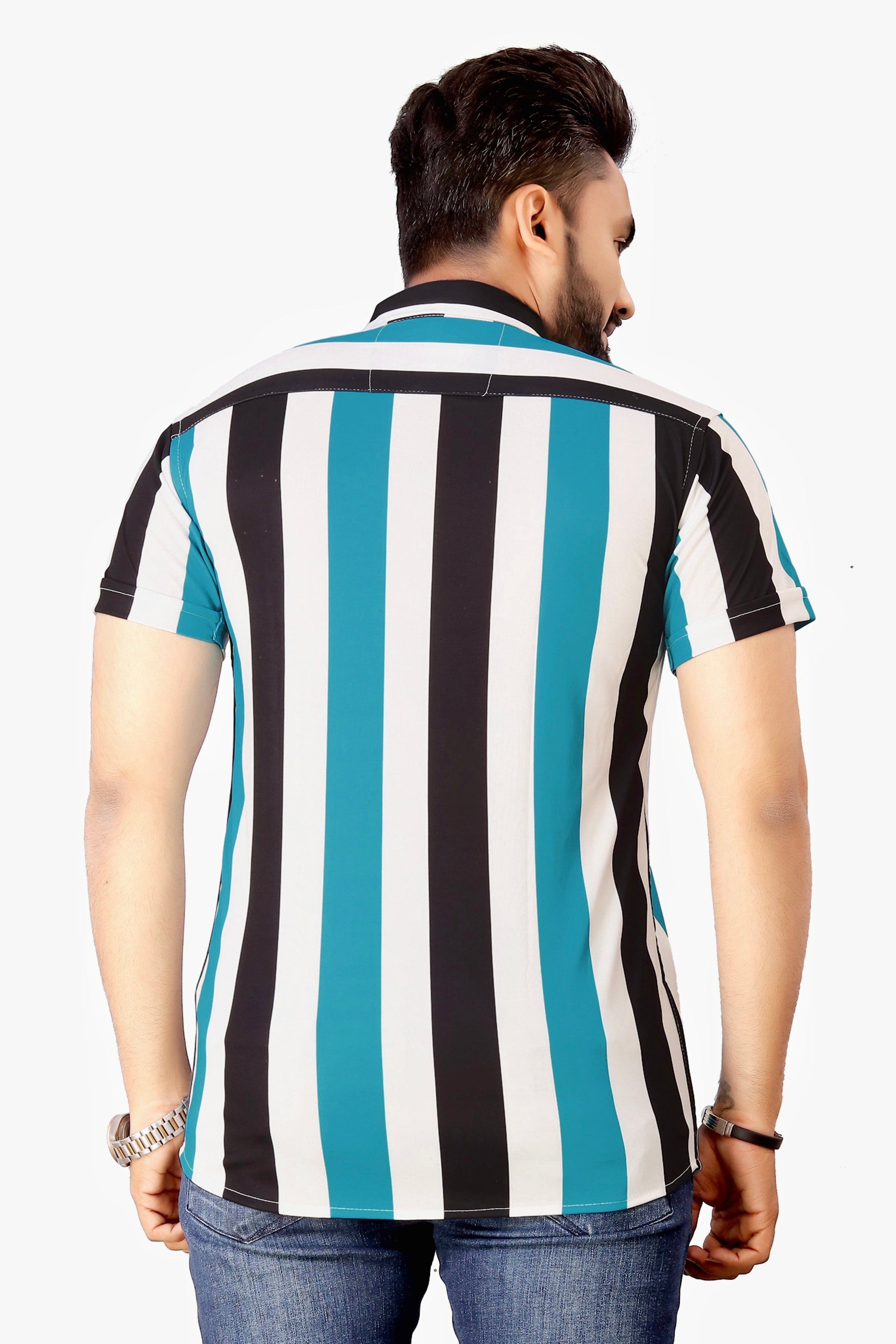 Lycra Printed Men's Shirt Roposo Clout