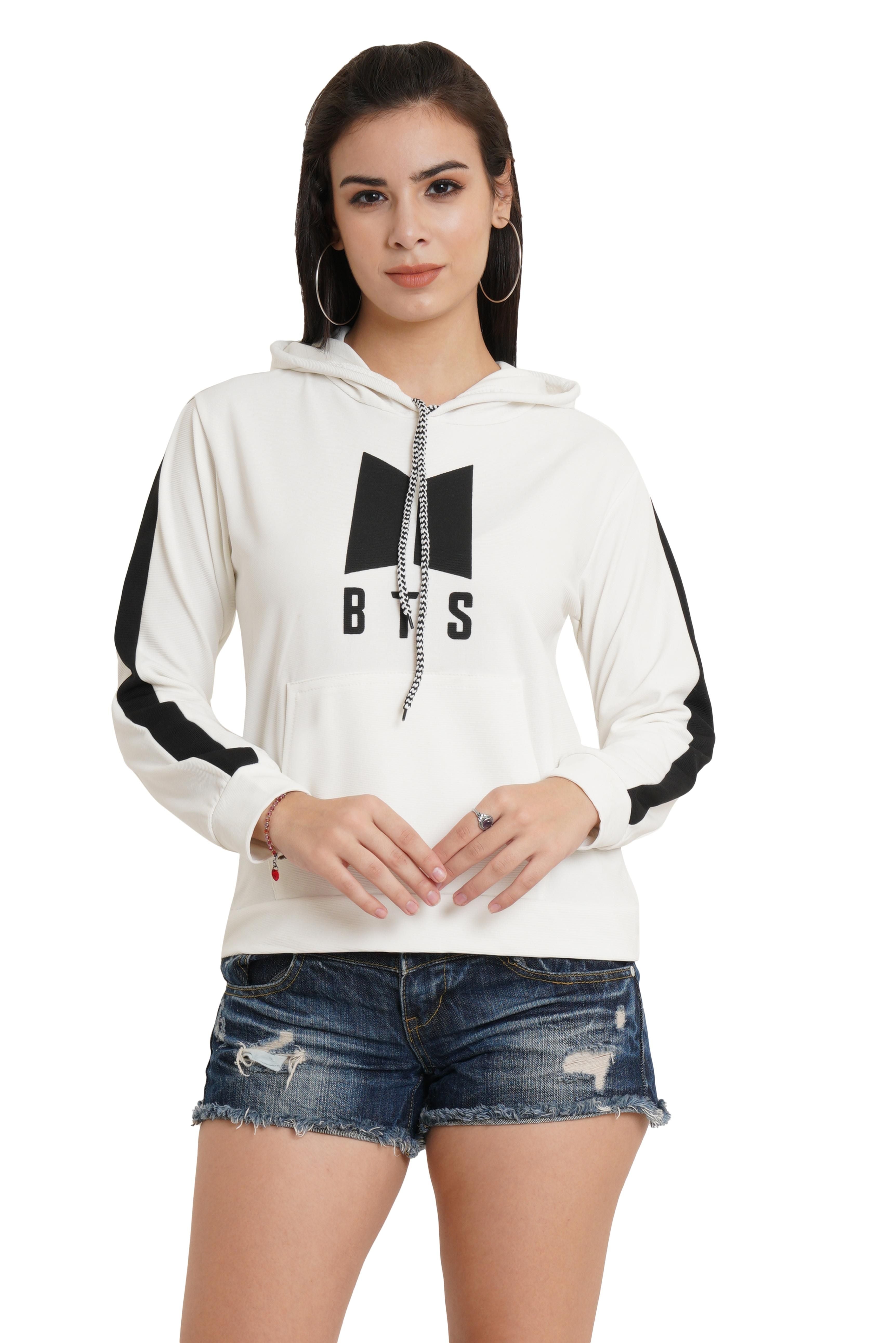 Women's Cotton Blend Hoodies Roposo Clout
