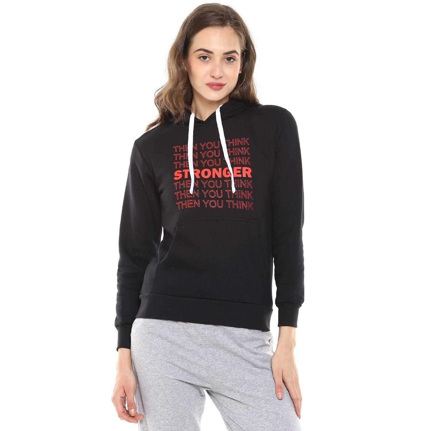 Campus Sutra Women's Cotton Full Sleeve Hoodies Roposo Clout