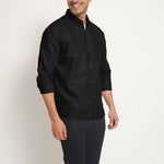 Men Slim Fit Self Design Slim Collar Casual Shirt Roposo Clout