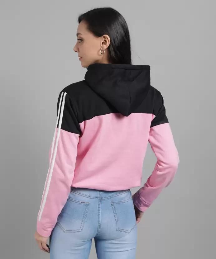 Women Solid Sweatshirt Hoodie Roposo Clout