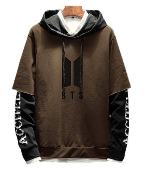 Cotton Blend Printed Full Sleeves Mens Hooded Neck T-Shirt Roposo Clout