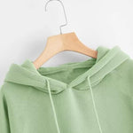 Women's Solid Fleece Hoodies Roposo Clout