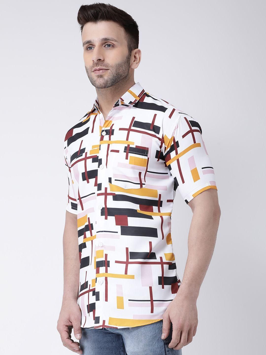 RAIG Printed Half Sleeves Casual Shirts Roposo Clout
