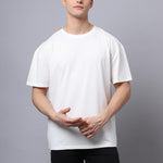 Door 74 Men Off White Graphic Printed Pure Cotton Oversized T-Shirt Roposo Clout