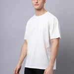 Door 74 Men Off White Graphic Printed Pure Cotton Oversized T-Shirt Roposo Clout
