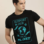 Difference of Opinion Black Graphic Regular T-Shirt Roposo Clout