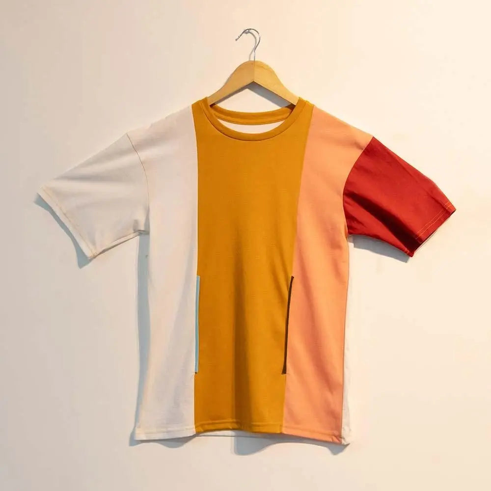 Men's Colourblock Rounds Neck T-shirts - shoponez.com