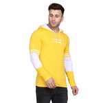 Denzolee Colorblocked Men's Hooded T-Shirt Roposo Clout