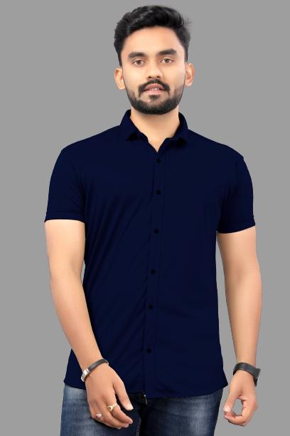 Lycra Printed Men's Shirt Roposo Clout