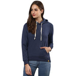 Campus Sutra Women Solid Stylish Casual Hooded Sweatshirts Roposo Clout